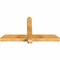 Ekena Millwork Eugene Rough Sawn Timber Gable Bracket, Western Red Cedar, 48"W x 26"H x 4"D x 4"F, 13/12 Pitch GBW048X26X0404EUG00RWR - alternate 5